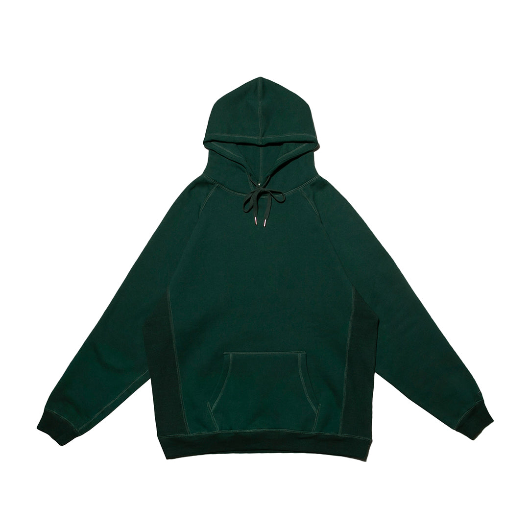 FLEECE HODDIE 內刷毛羅紋拼接連帽T恤