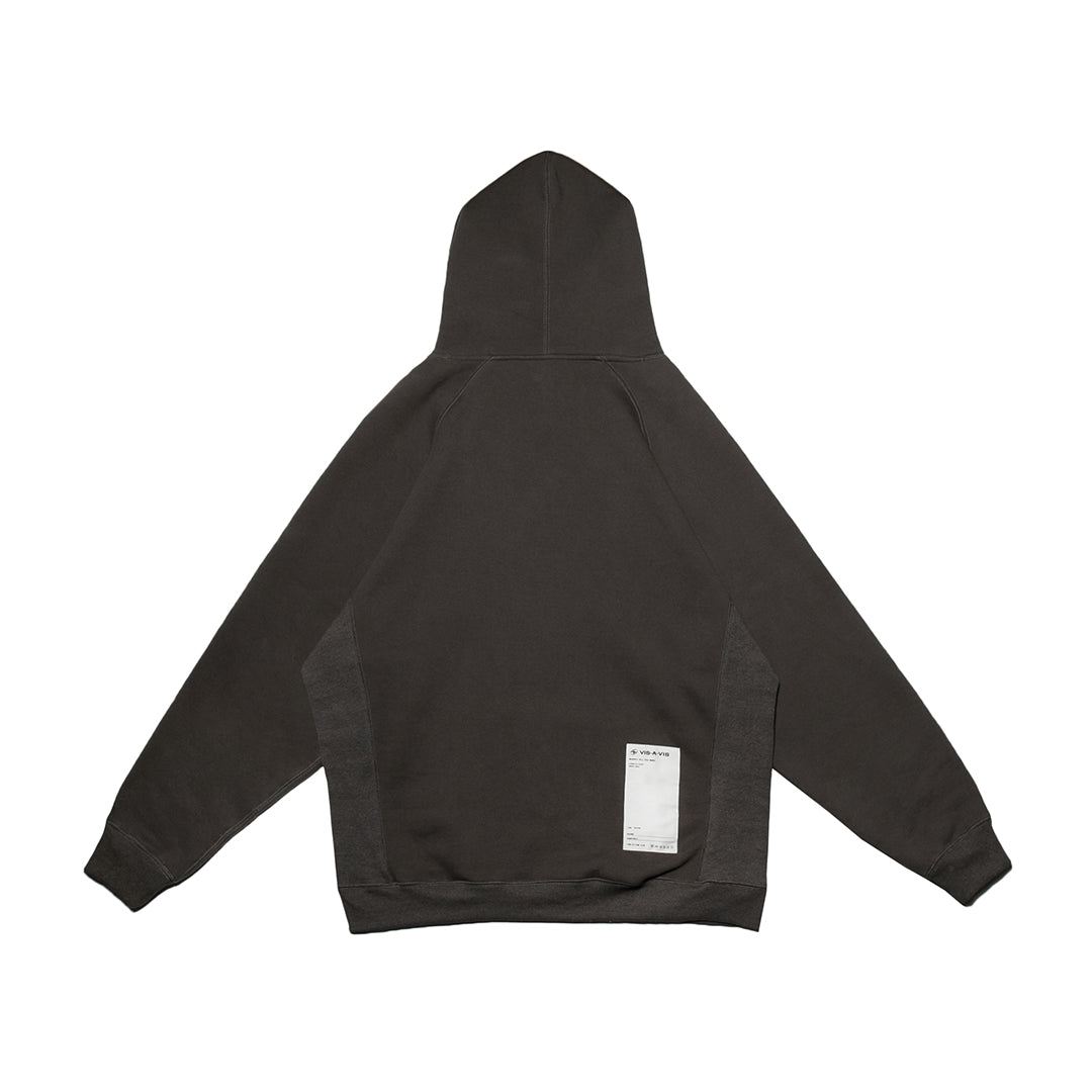 FLEECE HODDIE 內刷毛羅紋拼接連帽T恤