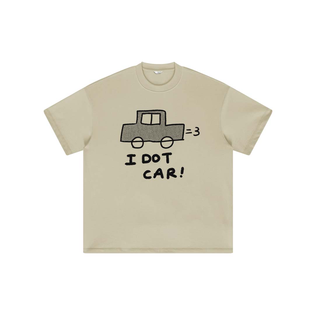 "I DOT CAR" T-SHIRT 窩不在忽短袖T恤