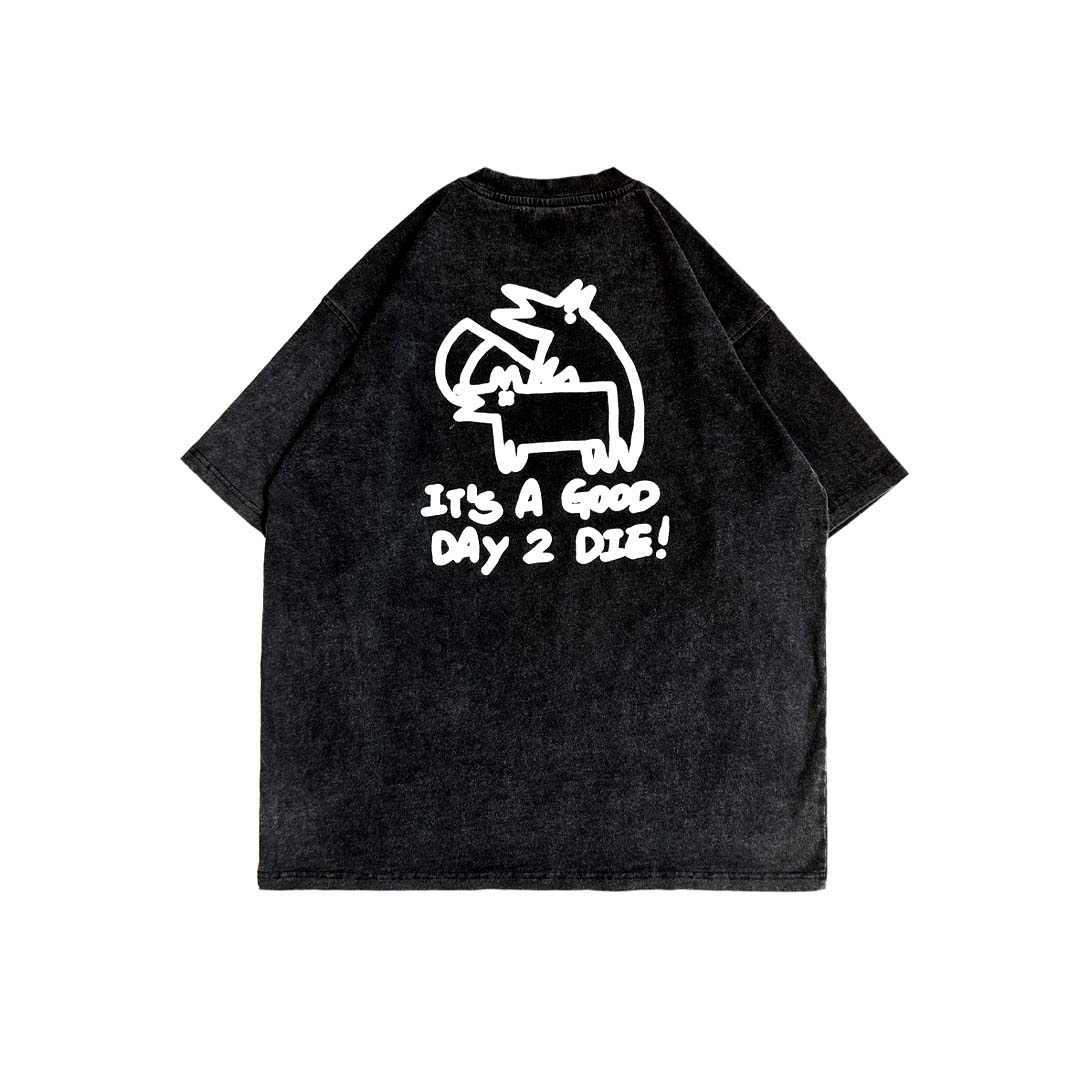 "DEATH FOX" COLLECTION #It's A Good Day 2 Die T-SHIRT "死神狐狸"系列 #今日宜去死 短袖T恤