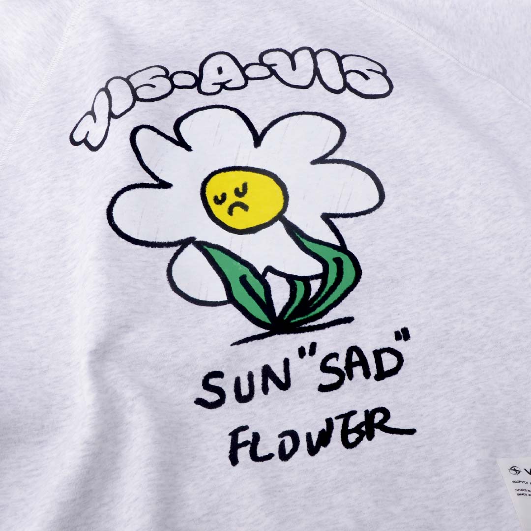 SUN"SAD" FLOWER FLEECE HOODIE  :( 日落傷心小花連帽T恤