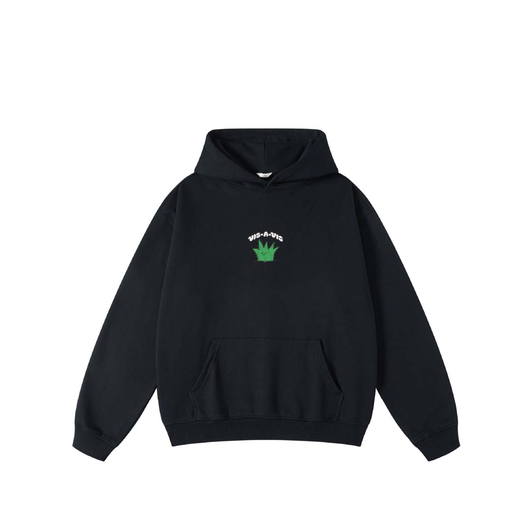 【無標籤款】SUN"SAD" GRASS HOODIE  :( 日落傷心小草連帽T恤 (大絨布)