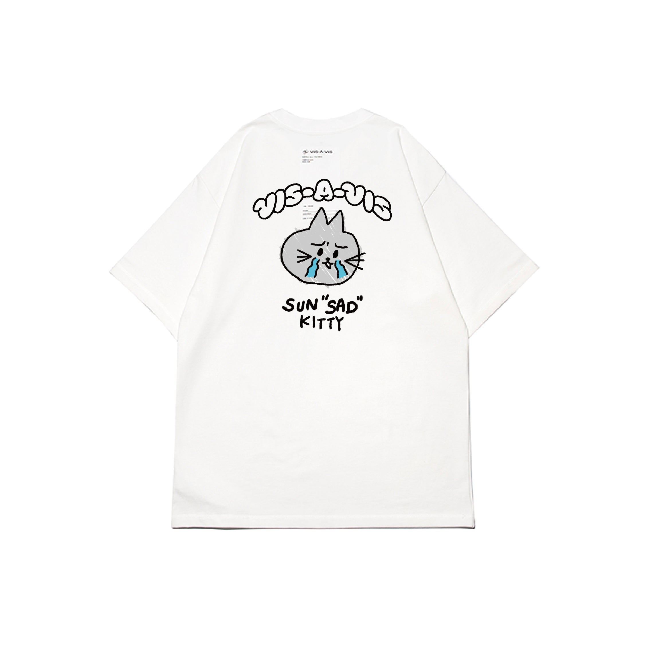 SUN"SAD" KITTY T-SHIRT  :( 日落傷心小貓短袖T恤