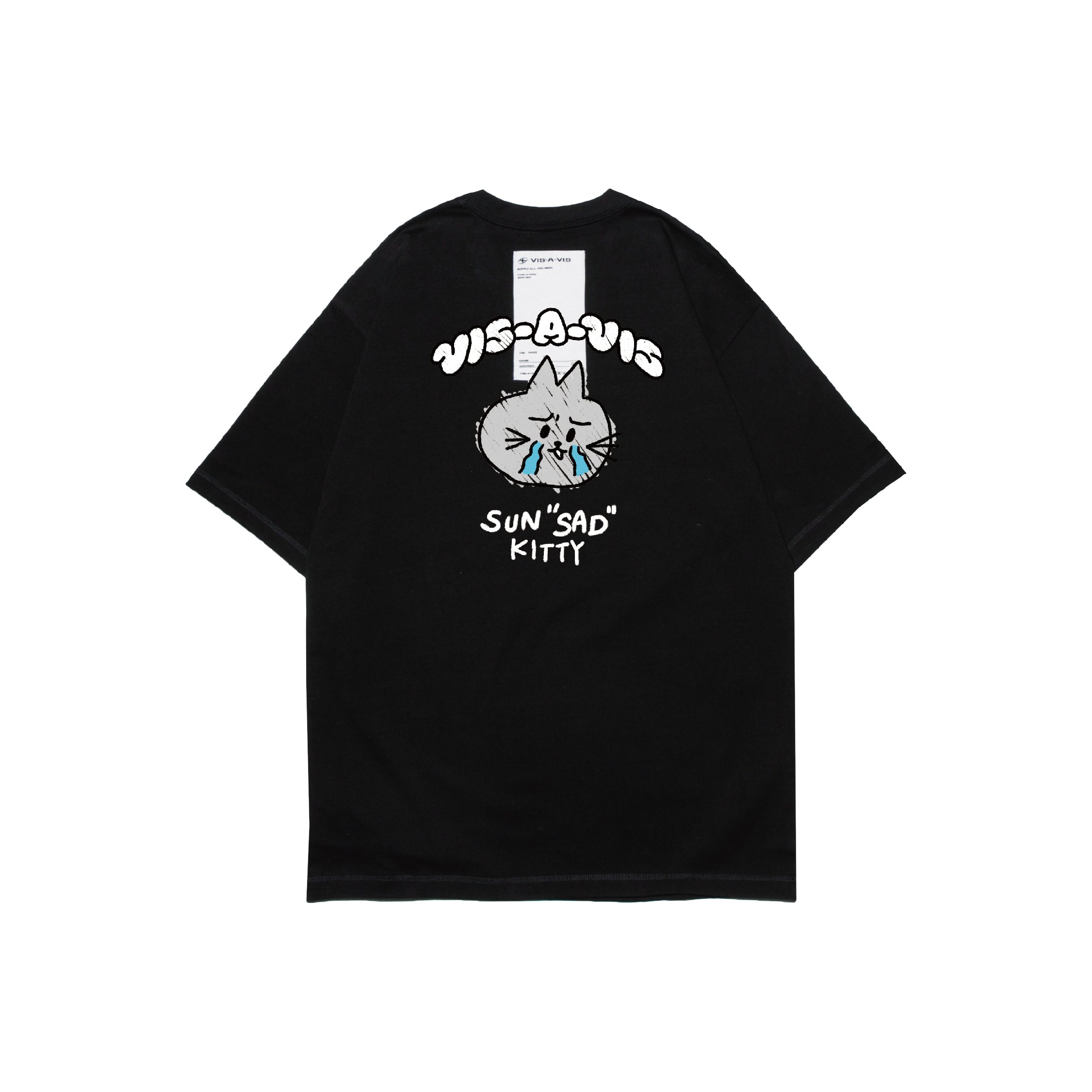 SUN"SAD" KITTY T-SHIRT  :( 日落傷心小貓短袖T恤