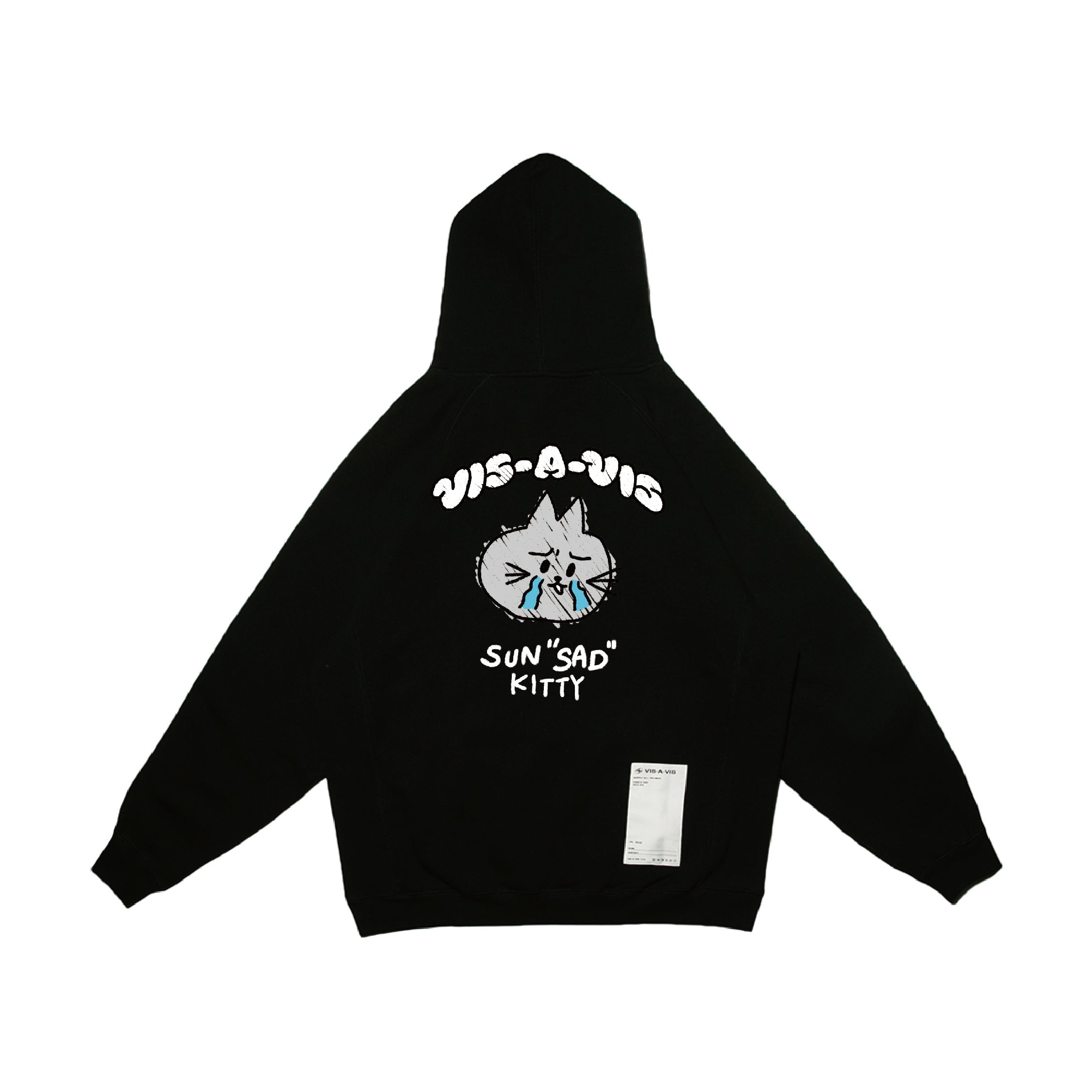 SUN"SAD" KITTY FLEECE HOODIE  :( 日落傷心小貓連帽T恤