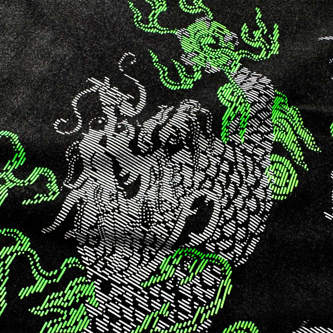 "吉祥龍意 🐲" WASHED BLACK T-SHIRT 水洗做舊短袖T恤