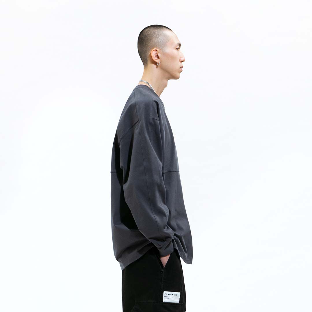 LONG SLEEVE TEE 拼接長袖T恤