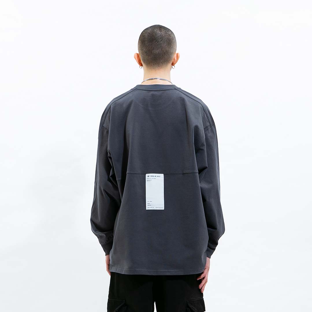 LONG SLEEVE TEE 拼接长袖T恤