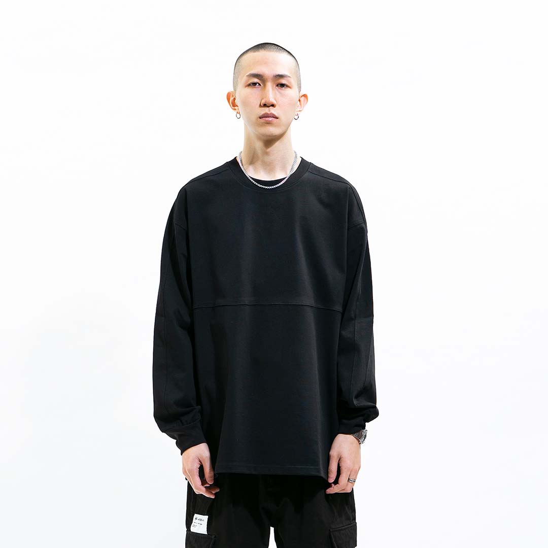 LONG SLEEVE TEE 拼接长袖T恤