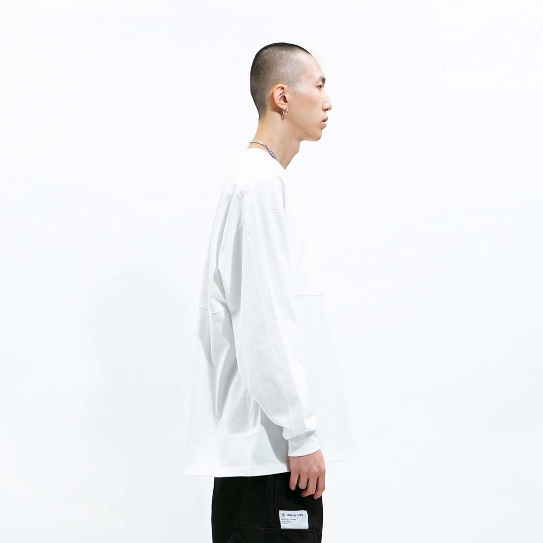 LONG SLEEVE TEE 拼接长袖T恤