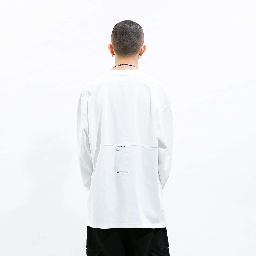 LONG SLEEVE TEE 拼接長袖T恤