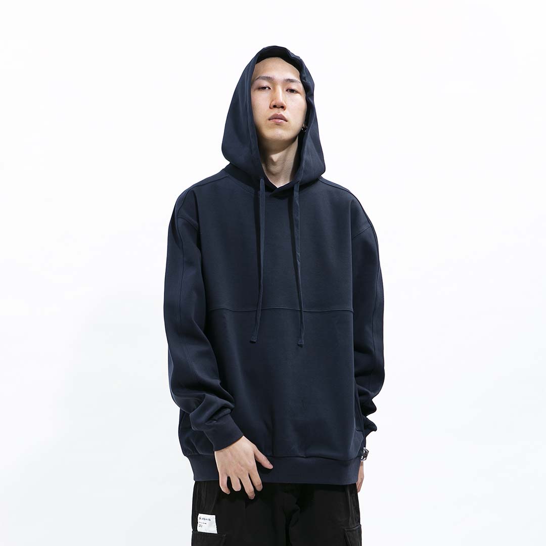 CONTRAST HOODIE 拼接连帽T恤