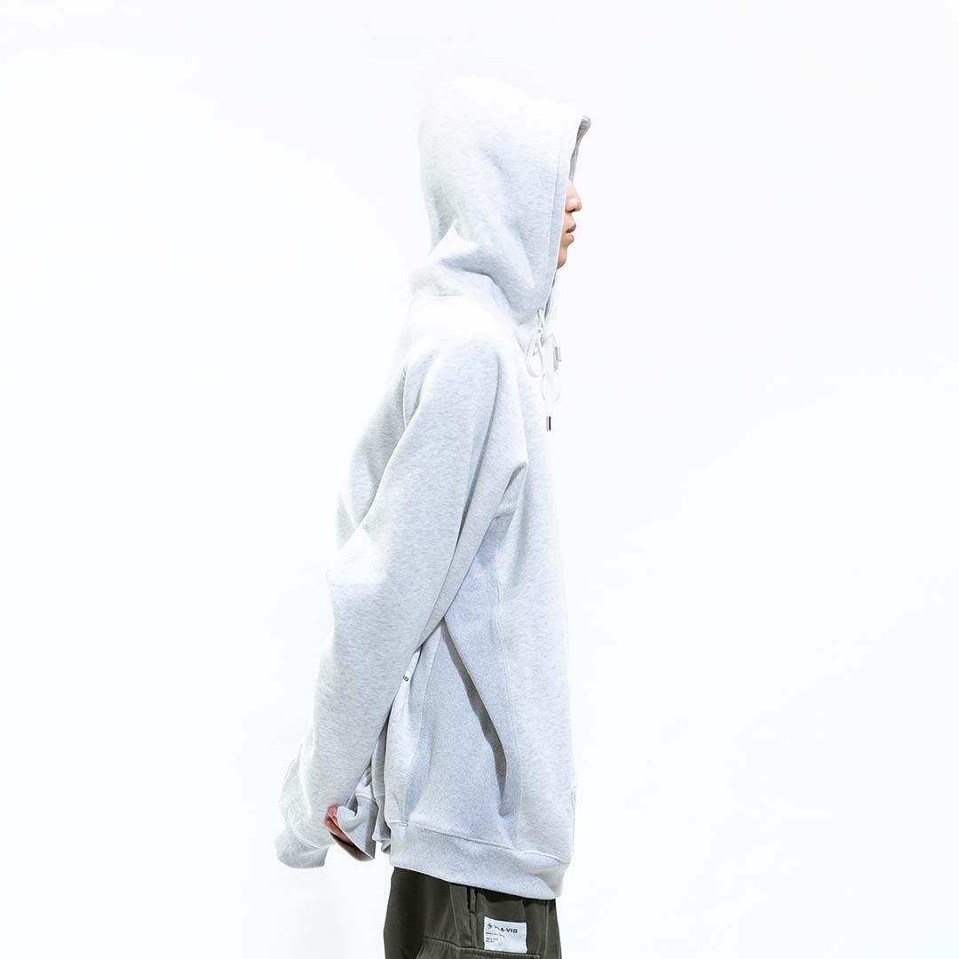 FLEECE HODDIE 內刷毛羅紋拼接連帽T恤