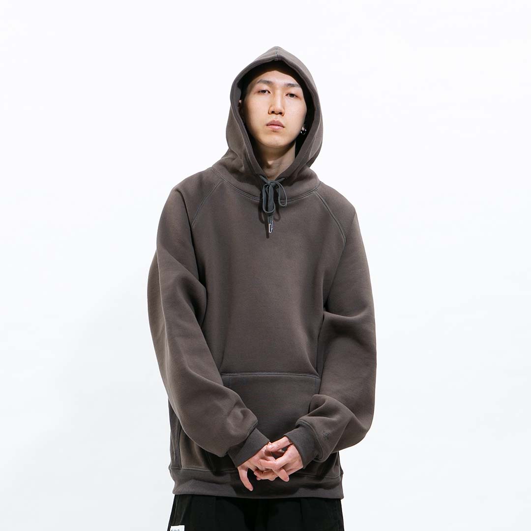 FLEECE HODDIE 內刷毛羅紋拼接連帽T恤