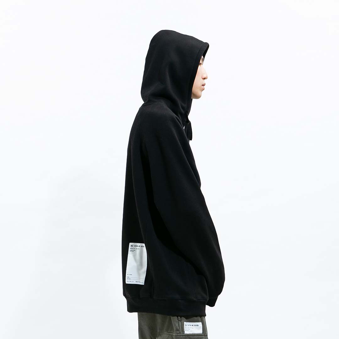 FLEECE HODDIE 內刷毛羅紋拼接連帽T恤