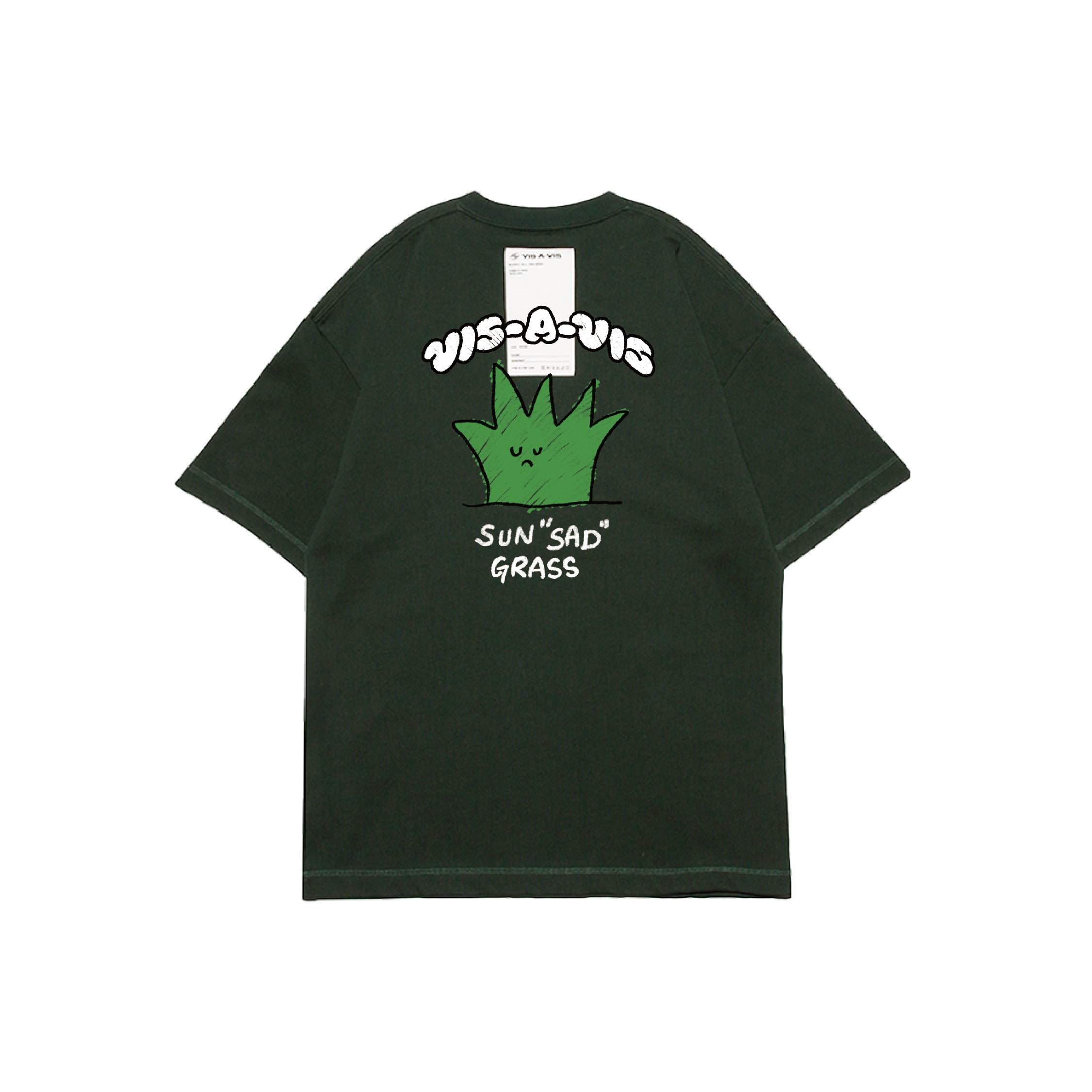 SUN"SAD" GRASS T-SHIRT  :( 日落傷心小草 '' 360g重磅 '' 短袖T恤