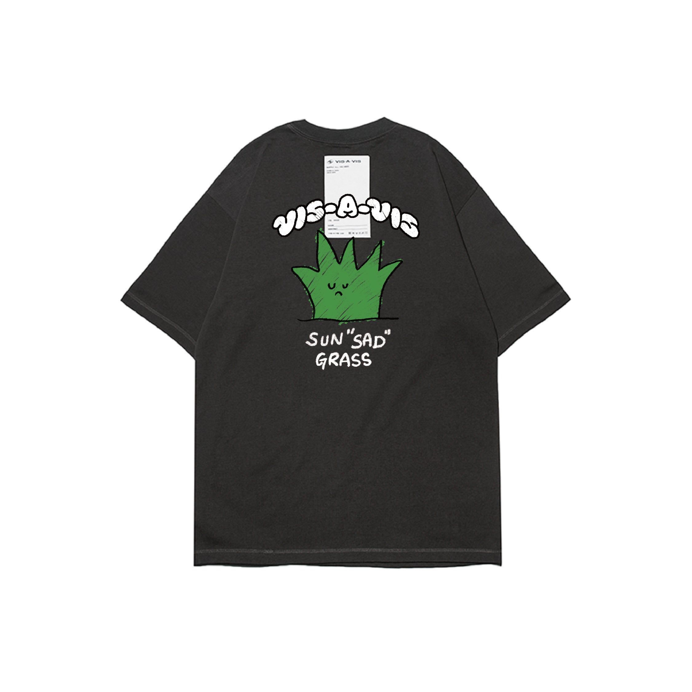 SUN"SAD" GRASS T-SHIRT  :( 日落傷心小草 '' 360g重磅 '' 短袖T恤