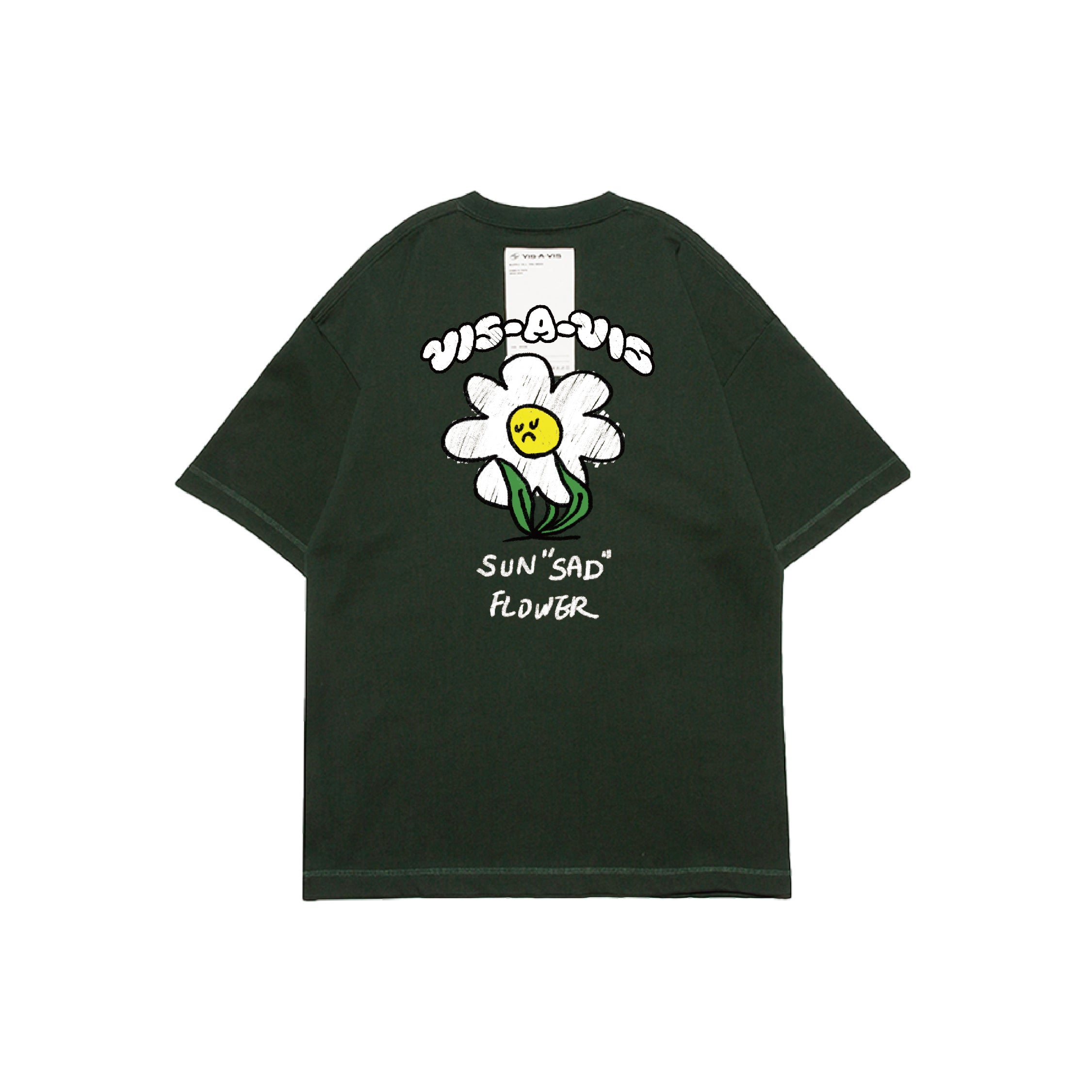 SUN"SAD" FLOWER T-SHIRT  :( 日落傷心小花短袖 '' 360g重磅 '' 短袖T恤