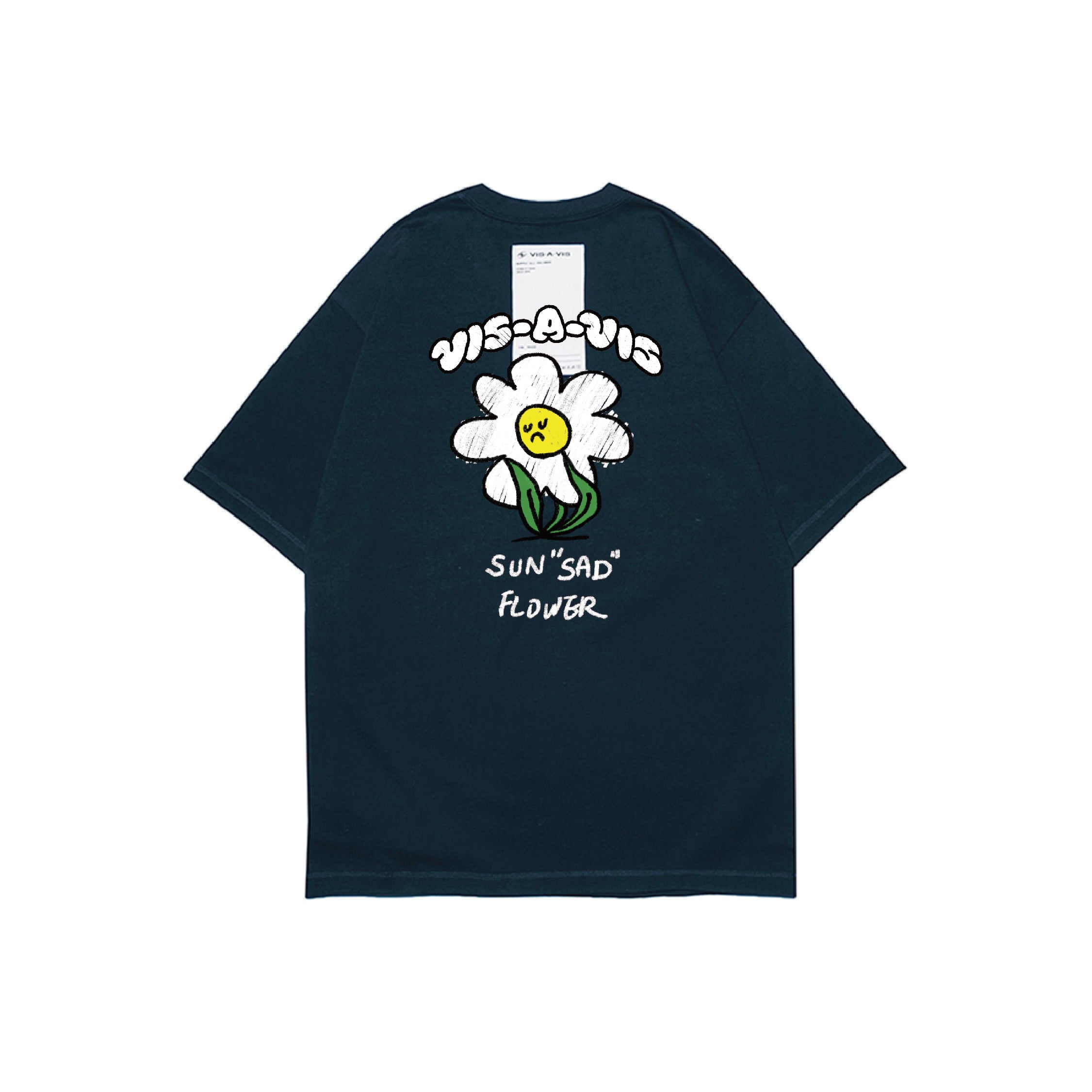 SUN"SAD" FLOWER T-SHIRT  :( 日落傷心小花短袖 '' 360g重磅 '' 短袖T恤