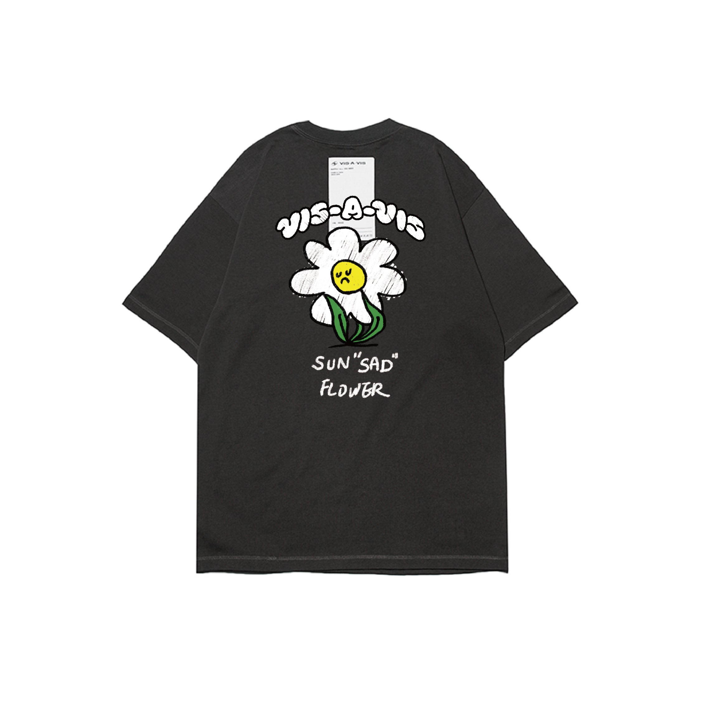 SUN"SAD" FLOWER T-SHIRT  :( 日落傷心小花短袖 '' 360g重磅 '' 短袖T恤