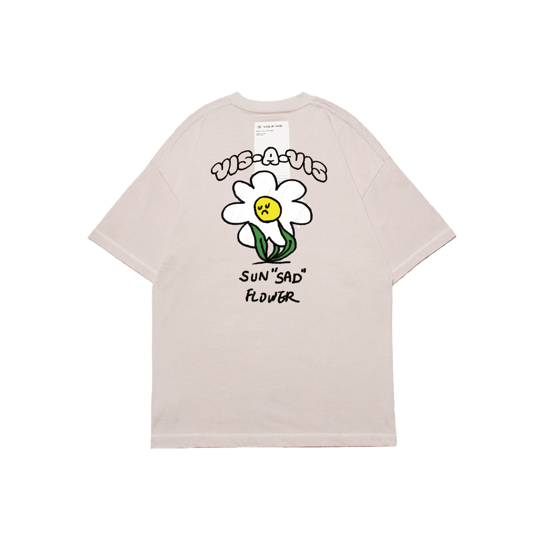 SUN"SAD" FLOWER T-SHIRT  :( 日落傷心小花短袖 '' 360g重磅 '' 短袖T恤