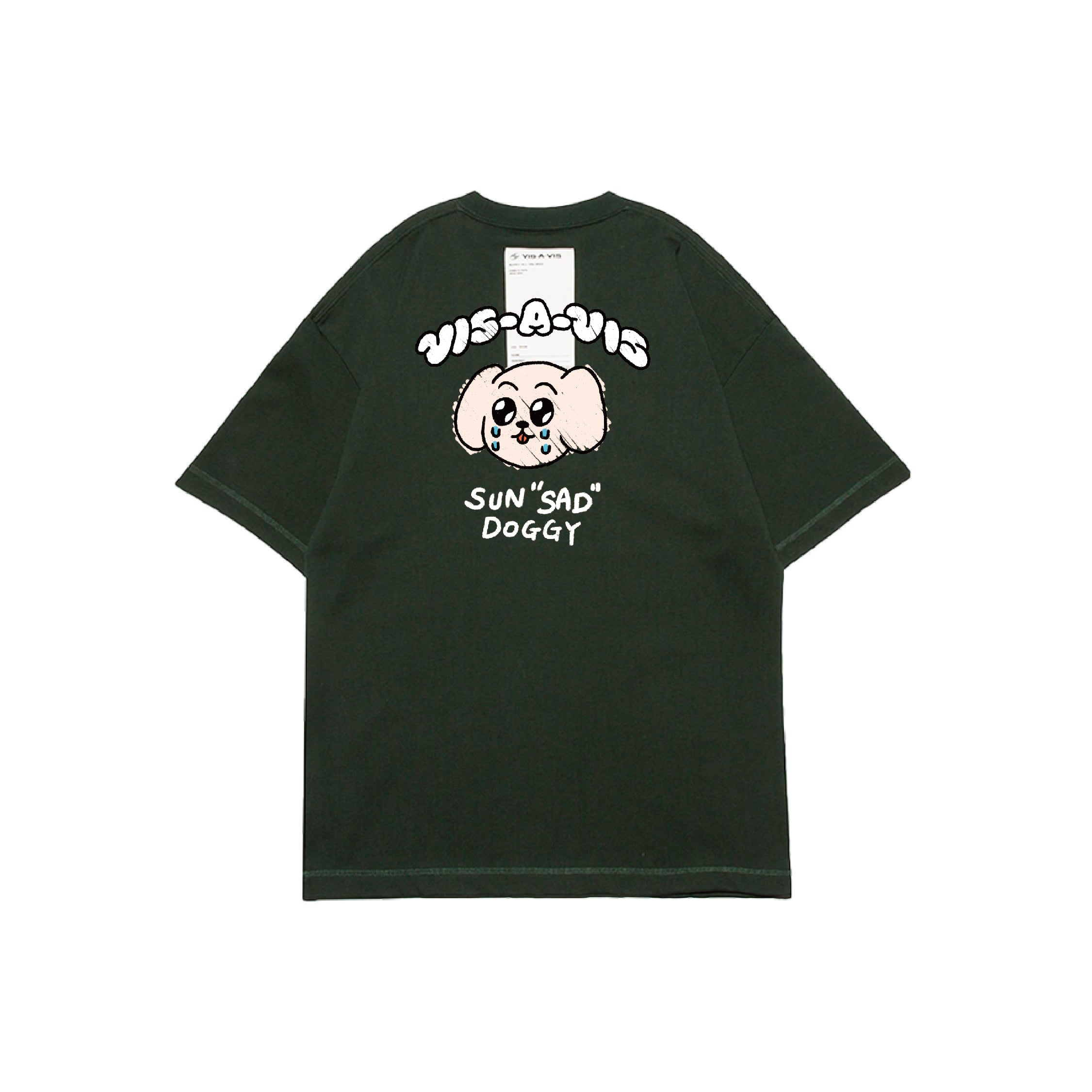 SUN"SAD" DOGGY T-SHIRT  :( 日落傷心小狗 '' 360g重磅 '' 短袖T恤