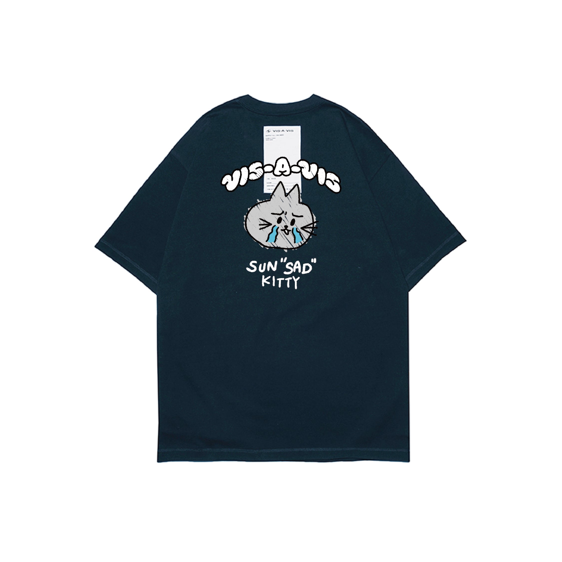 SUN"SAD" KITTY T-SHIRT  :( 日落傷心小貓 '' 360g重磅 '' 短袖T恤