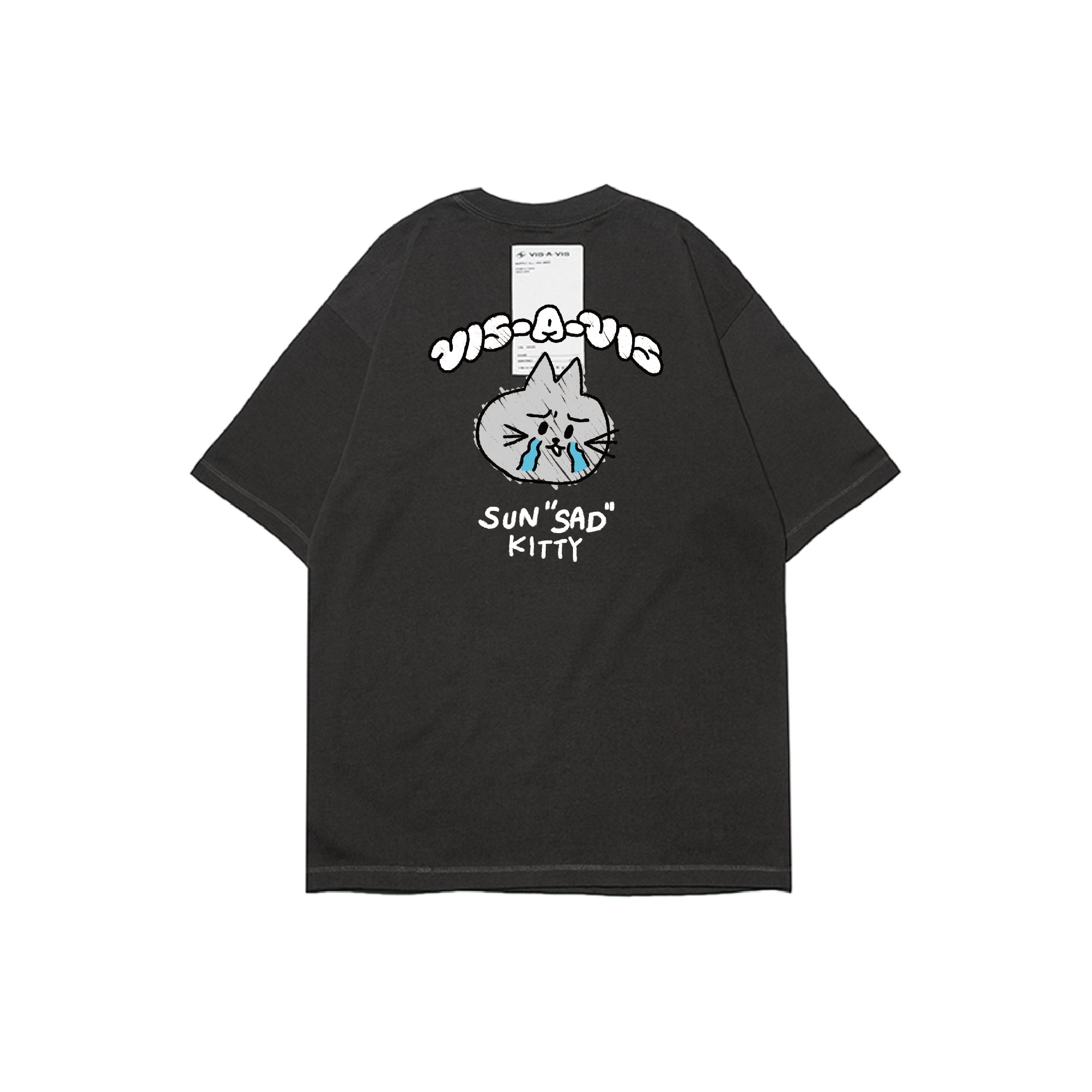 SUN"SAD" KITTY T-SHIRT  :( 日落傷心小貓 '' 360g重磅 '' 短袖T恤