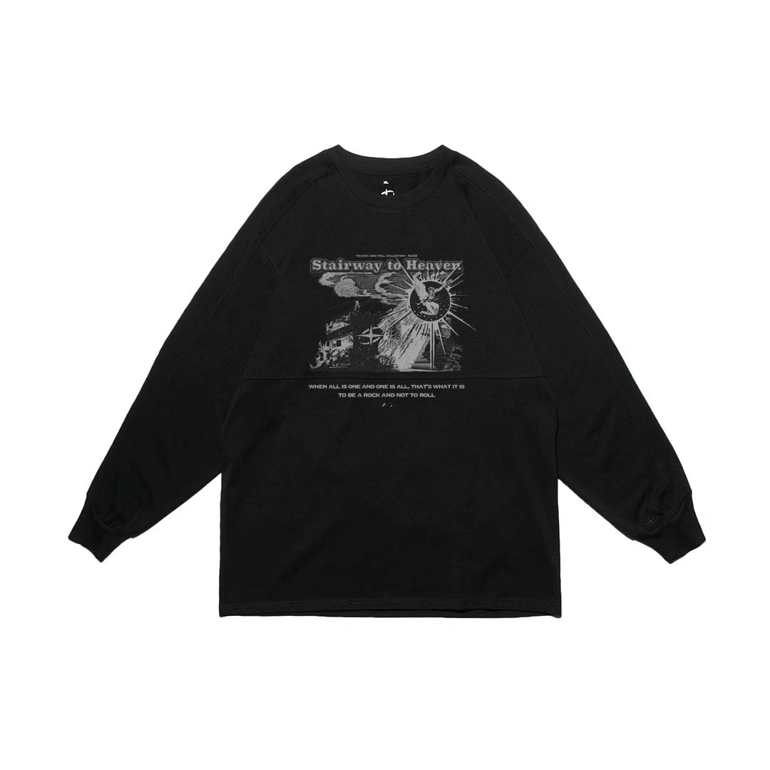 "Heaven and Hell" COLLECTION #Stairway to Heaven LONG SLEEVE TEE 天堂與地獄系列 #天堂之梯 拼接長袖T恤