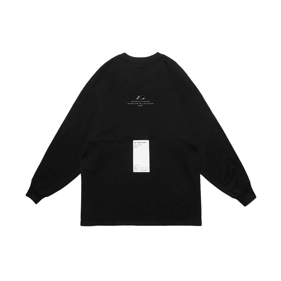 "Heaven and Hell" COLLECTION #Stairway to Heaven LONG SLEEVE TEE 天堂與地獄系列 #天堂之梯 拼接長袖T恤