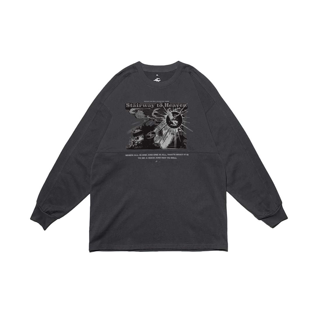 "Heaven and Hell" COLLECTION #Stairway to Heaven LONG SLEEVE TEE 天堂與地獄系列 #天堂之梯 拼接長袖T恤