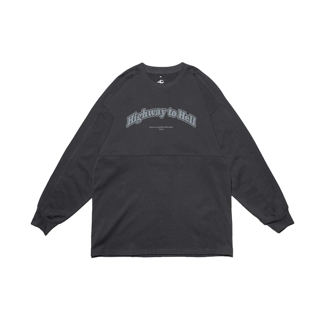 "Heaven and Hell" COLLECTION #Highway to Hell LONG SLEEVE TEE 天堂與地獄系列 #地獄直達車 拼接長袖T恤