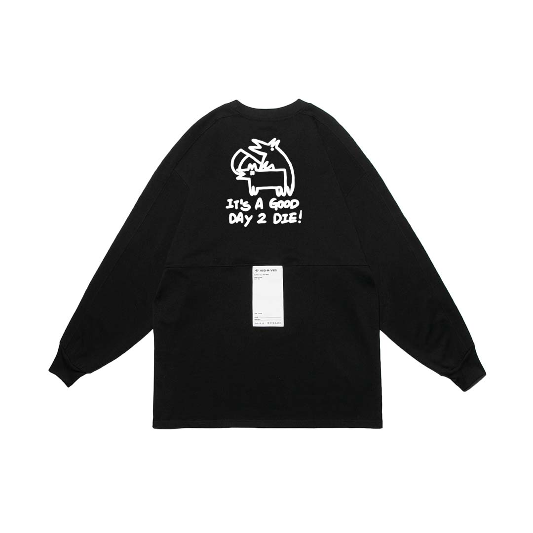 "DEATH FOX" COLLECTION #It's A Good Day 2 Die LONG SLEEVE T-SHIRT "死神狐狸"系列 #今日宜去死 長袖T恤