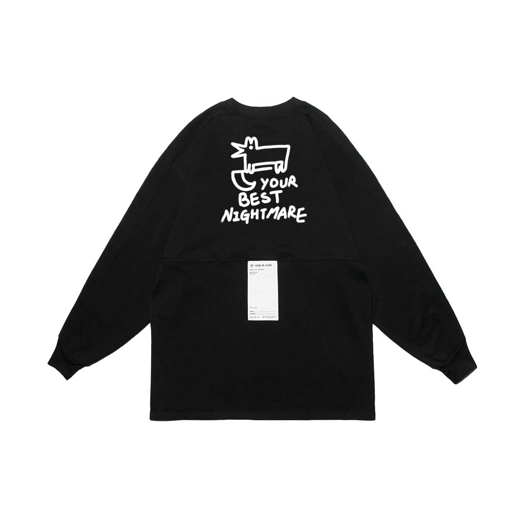 "DEATH FOX" COLLECTION #Your Best Nightmare LONG SLEEVE T-SHIRT "死神狐狸"系列 #你的美夢 長袖T恤