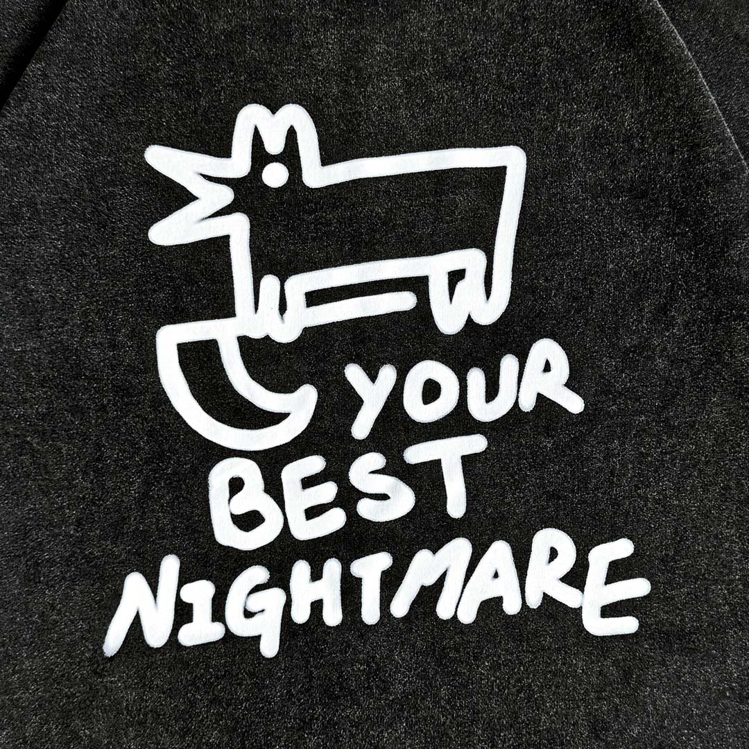 "DEATH FOX" COLLECTION #Your Best Nightmare LONG SLEEVE T-SHIRT "死神狐狸"系列 #你的美夢 長袖T恤